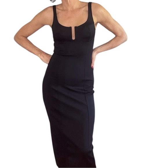 Good American Elegant Black Sleeveless Dress Size 2 - Picture 1 of 7